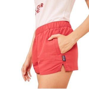 Patagonia red barely baggy shorts XS